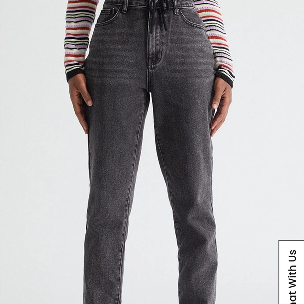 Pac Sun mom jeans black. Excellent condition